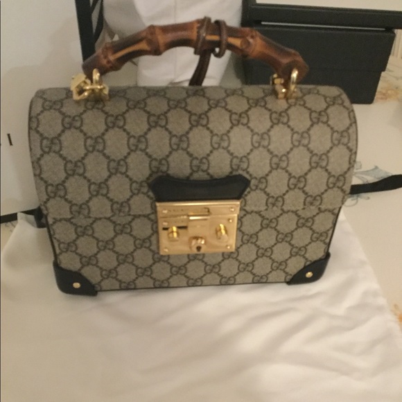 PADLOCK GG SMALL BAMBOO SHOULDER BAG! BRAND NEW!!! - Picture 2 of 15